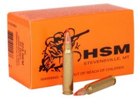 HSM Varmint Rifle Ammunition 223 WSSM V-Max 55 gr. 20 rd.