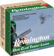 Remington Gun Club Target Loads 12 ga. 2.75 in. 3 Dr. 1 1/8 oz. 8 Shot 250 - 20234 Remington Gun Club Target Loads 12 ga. 2.75 in. 3 Dr. 1 1/8 oz. 8 Shot 250 - 20234