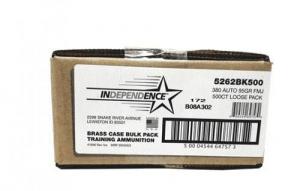 CCI Independence Bulk Pistol Ammo 380 ACP 95 gr. FMJ 500 rd. Loose Pack - 5262BK500