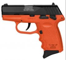 SCCY 380 Black Slide Orange Grip - CPX4CBORG3