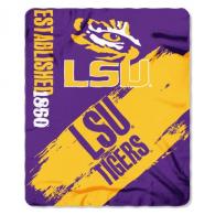 LSU Tigers Painted Fleece Throw - 1COL031020046RE