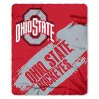 Ohio State Buckeyes Painted Fleece Throw