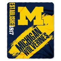 Michigan Wolverines Painted Fleece Throw - 1COL031020021RE