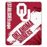 Oklahoma Sooners Painted Fleece Throw - 1COL031020012RE