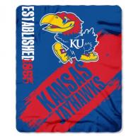 Kansas Jayhawks Painted Fleece Throw - 1COL031020008RE