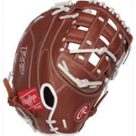 Rawlings R9 Series 12.5 in. 1B Softball Mitt Right Hand - R9SBFBM-17DB-3/