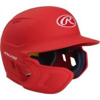 Rawlings Mach EXT Batting Helmet-Scarlet-JR-LH - MACHEXTL-S7-JR