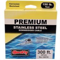 Scotty Premium Stainless Steel Downrigger Cbl w/Terminal Kit 300ft Spool - 1001K