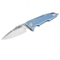 Artisan Predator Folder 3.74 in Blue Titanium Handle S35VN - 1706G-BU