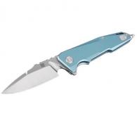 Artisan Predator Folder 3.74 in Green Titanium Handle S35VN - 1706G-GN