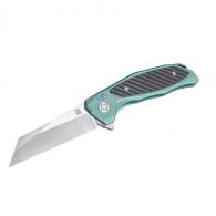 Artisan Megahawk Folder 3.62in M390 Blade Green Titanium - 1809G-GNM