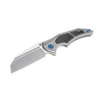 Artisan Apache Nomad Folder 3.82in M390 Blade Gray Titanium - 1813G-GYM