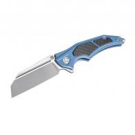 Artisan Apache Nomad Folder 3.82in M390 Blade Blue Titanium - 1813G-BUM