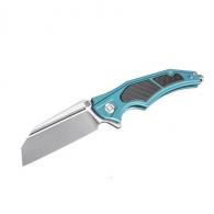 Artisan Apache Nomad Folder 3.82in S35VN Blade Grn Titanium - 1813G-GNS