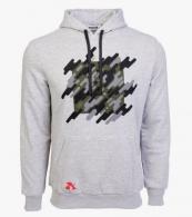 Arsenal Large Gray Cotton-Poly Relaxed Fit Graphic Pullover Hoodie - ARS-H6-GR-L