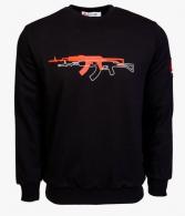 Arsenal X-Large Black Cotton-Poly Standard Fit Graphic Pullover Sweater - ARS-S4-BK-XL