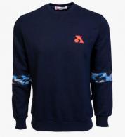 Arsenal Medium Blue Cotton-Poly Standard Fit Flex Pullover Sweater - ARS-S7-BLCM-M