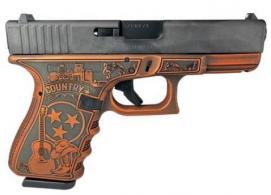 Gen 3 19 9mm 4? 2/15rd Mags -Tennessee-Orange Distressed - PI1950203TNODIS