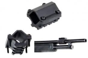 Leapers UTG Paintball Rail Barrel Mount, Universal Shotgun - 3 Slot - Single-rail