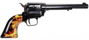Heritage Manufacturing Flame Engraved Blued 22 Magnum / 22 WMR Revolver - RR22WB6HTR