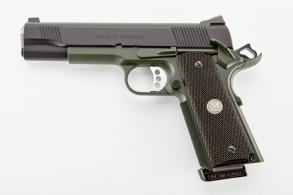 Wilson Combat CQB .45acp 5" Black Slide ODGreen Frame 8+1 CA Compliant - WCQBTACA Wilson Combat CQB .45acp 5" Black Slide ODGreen Frame 8+1 CA Compliant - WCQBTACA