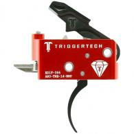 TriggerTech Diamond Two-Stage Black Pro Curved Trigger with 1.50-4 lbs Draw Weight for AR-15 Right - AR0-TRB-14-NNP