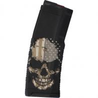 Black Rain Ordnance Lasered AR15 Magazine Skull with Flag 30 rd.