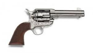 Pietta US Grant Revolver .45 LC 5.5 in. Nickel Walnut Grip