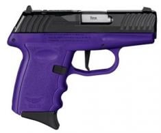 SCCY DVG-1 9mm Black Slide Purple Grip 10+1 Red Dot Ready - DVG1CBPURDR