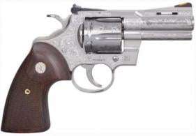 Colt Python .357 Mag 3" Stainless Engraved 6 Shot Revolver - DAV12457 Colt Python .357 Mag 3" Stainless Engraved 6 Shot Revolver - DAV12457