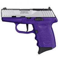 SCCY DVG-1 Two-Tone 9mm Stainless/Purple 10+1 Red Dot Ready - DVG1TTPURDR