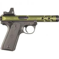 Ruger Mark IV 22/45 Lite 22 LR 4.40'' 10-Rd Semi-Auto Pistol, Anodized Green, Riton Red Dot - 43948 Ruger Mark IV 22/45 Lite 22 LR 4.40'' 10-Rd Semi-Auto Pistol, Anodized Green, Riton Red Dot - 43948