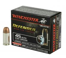 Winchester PDX1 Defender .45 ACP 230gr Bonded Jacketed Hollow Point 20/Box - S45PDB Winchester PDX1 Defender .45 ACP 230gr Bonded Jacketed Hollow Point 20/Box - S45PDB