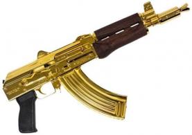 ZPAP92 AK pistol DK. Wal,  24K - ZP92762MGL