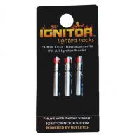 NuFletch Ignitor Nock Replacement Bulbs Red Universal 3 pk. - REP-BLB-RED/3PK