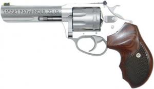 Charter Arms Pathfinder .22 LR 8 Round Anodized & Stainless Steel Rosewood Checkered Grips - 72243 Charter Arms Pathfinder .22 LR 8 Round Anodized & Stainless Steel Rosewood Checkered Grips - 72243