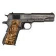 Auto Ordnance 1911 Promises Kept Trump .45 ACP engraved wood g