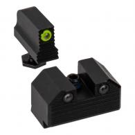 Optics Ready Stealth Night Sight Set Yellow Front Black Rear MOS Models 43x Optics Ready Stealth Night Sight Set Yellow Front Black Rear MOS Models 43x