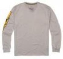 Browning Buckmark SUN LS T-Shirt LT GREY BM GOLD S