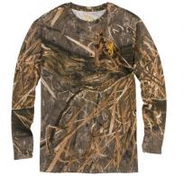 Browning Wasatch Long Sleeve T-Shirt Mossy Oak Shadow Grass Habitat L - 3017825903