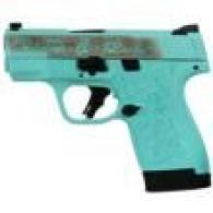 M&P Shield Plus 9mm Tiffany Rose Custom Engraved Full Gun No