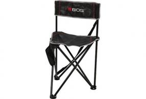 Bog Ground Blind Tripod Chair Black/Grey w/ Carry Strap