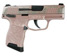 Sig P365-380-BSS-MS Nitron Pistol Full Rose Gold Roses - 365380BSSMS640164GR