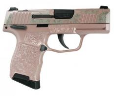 Sig P365-380-BSS-MS Nitron Pistol Full Rose Gold Roses - 365380BSSMS640164GR