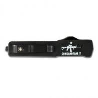 Templar Knives Premium Weighted Come and Take It Slim Knife 3-1/8" Drop Point Blade Black - MZ-AR15-32-1
