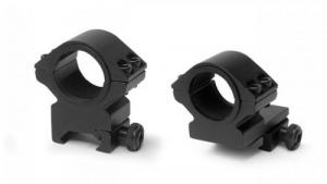 Konus 2-Piece Steel Riflescope Rings With Quick Release Lever 30mm Low - Matte Black