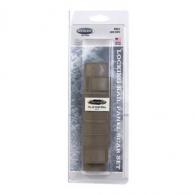 Weaver S.C.A.R. Locking Rail Panels, Two 4" Medium, One 6-3/8" Long - Dark Earth - 99631