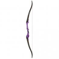 October Mountain Ascent Recurve Bow Purple 58 in. 45 lbs. Right Hand - OMP81229