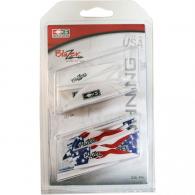 Bohning Blazer Vane Combo White/American Flag 36 pk. - 101050WH/AF