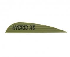 Arizona Archery Enterprise Hybrid 16 Vanes OD Green 1.7 in. 100 pk. - HY16ODG100